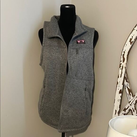 Simply Southern Gray Vest small B - Picture 1 of 7